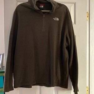 The North Face Brown 1/4 Zip Fleece